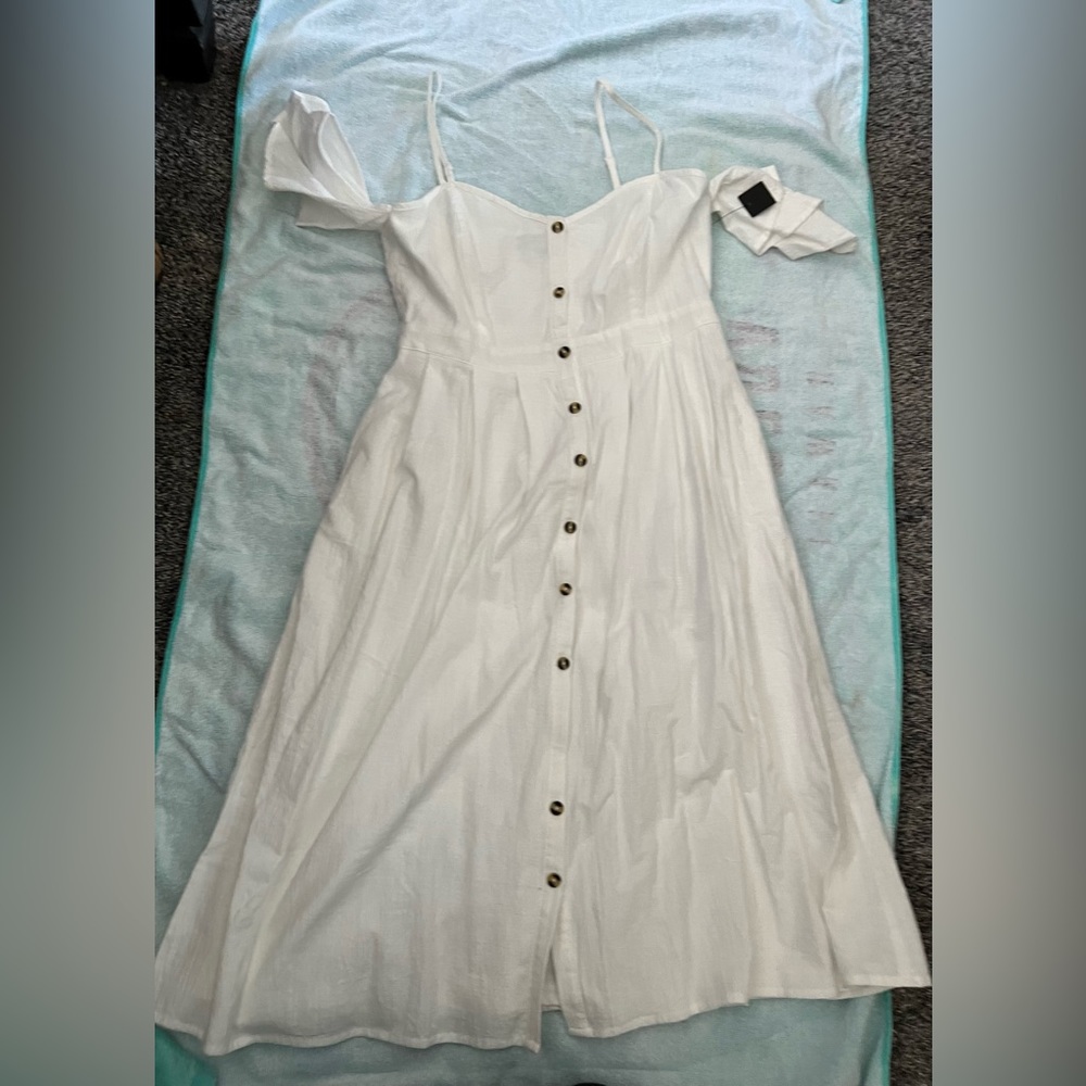 Lulus medium white off shoulder dress